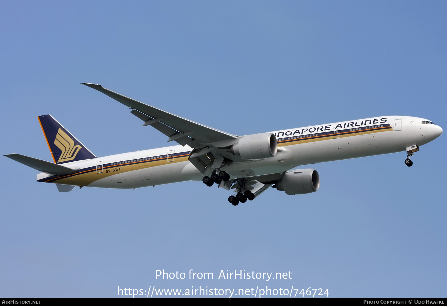 Aircraft Photo of 9V-SWD | Boeing 777-312/ER | Singapore Airlines | AirHistory.net #746724