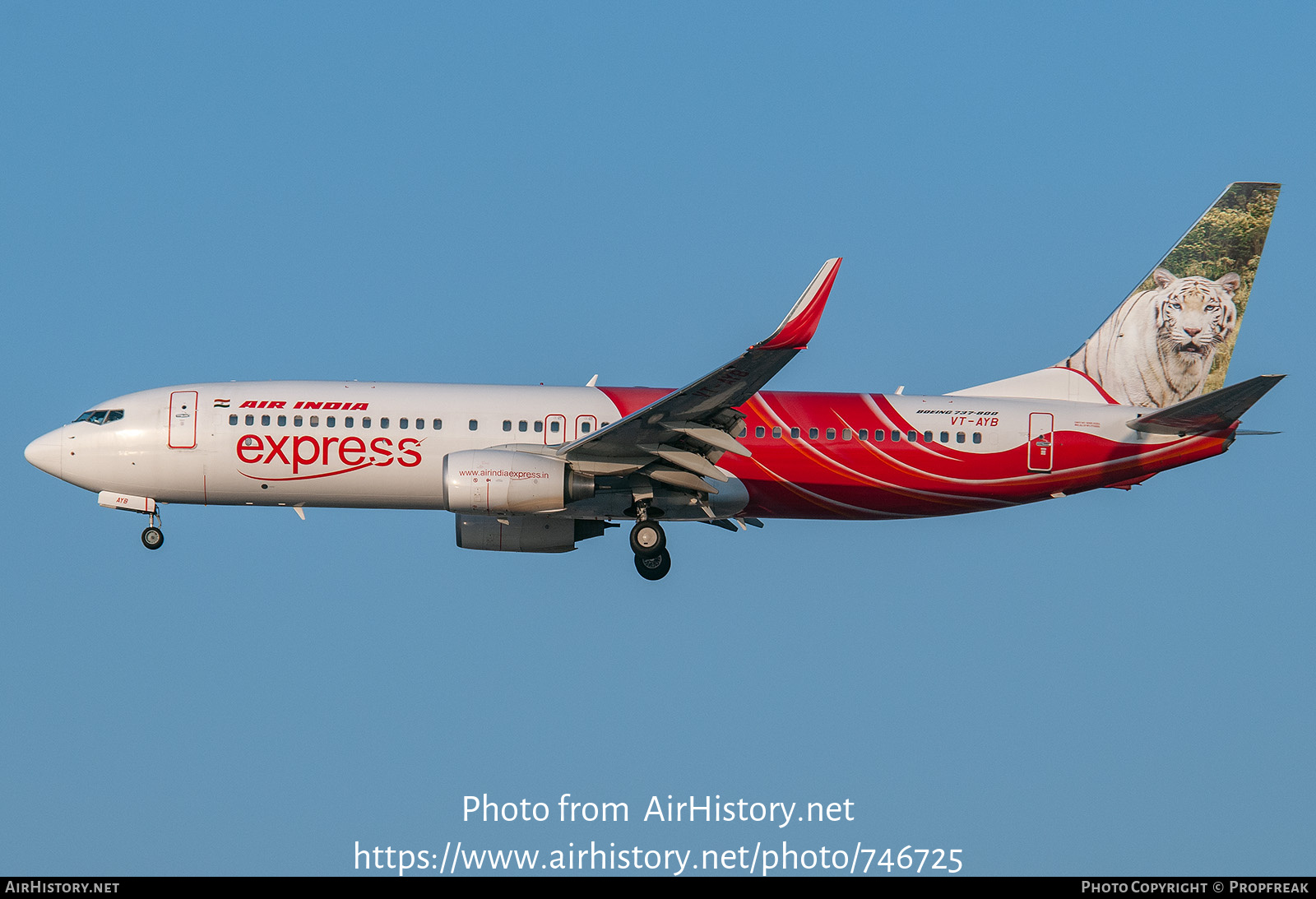 Aircraft Photo of VT-AYB | Boeing 737-8HG | Air India Express | AirHistory.net #746725