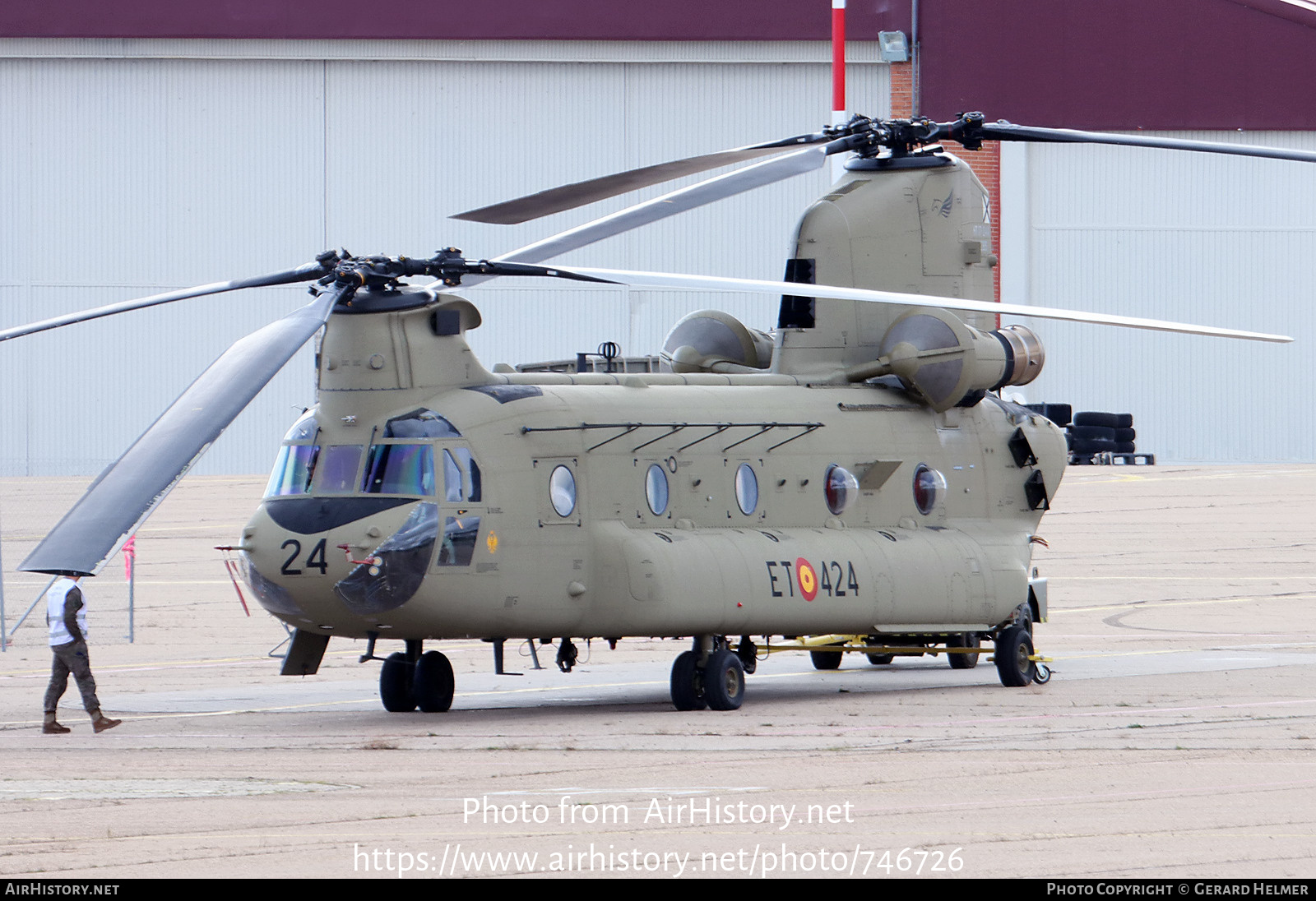 Aircraft Photo of HT17-24A / 10285 | Boeing CH-47F Chinook (414) | Spain - Army | AirHistory.net #746726