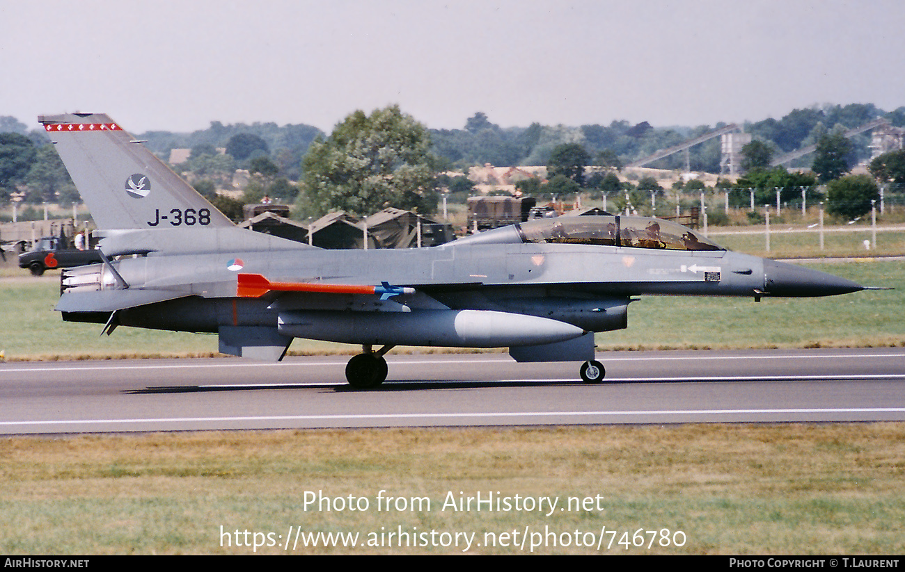 Aircraft Photo of J-368 | General Dynamics F-16B Fighting Falcon | Netherlands - Air Force | AirHistory.net #746780