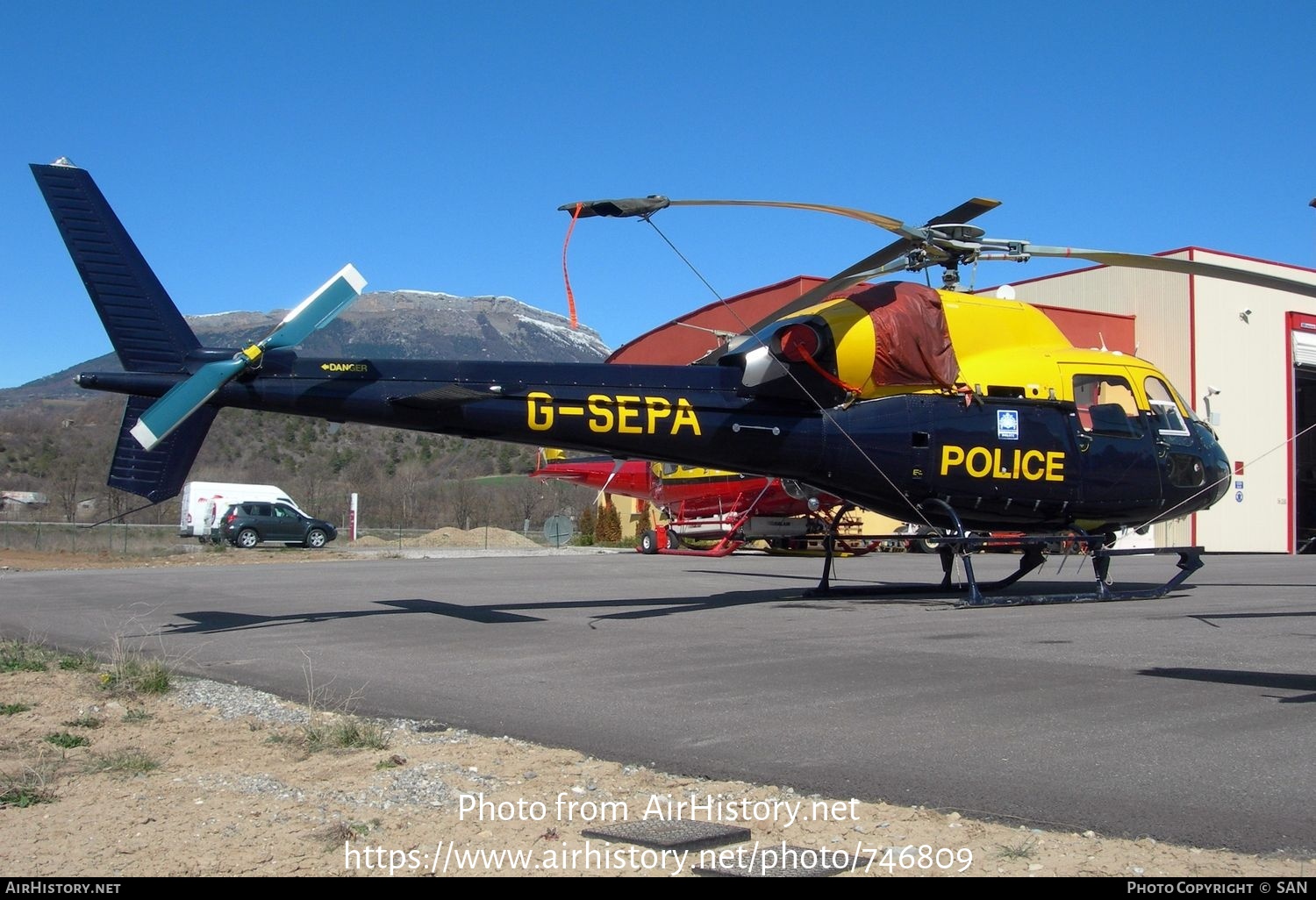 Aircraft Photo of G-SEPA | Aerospatiale AS-355N Ecureuil 2 | Police | AirHistory.net #746809