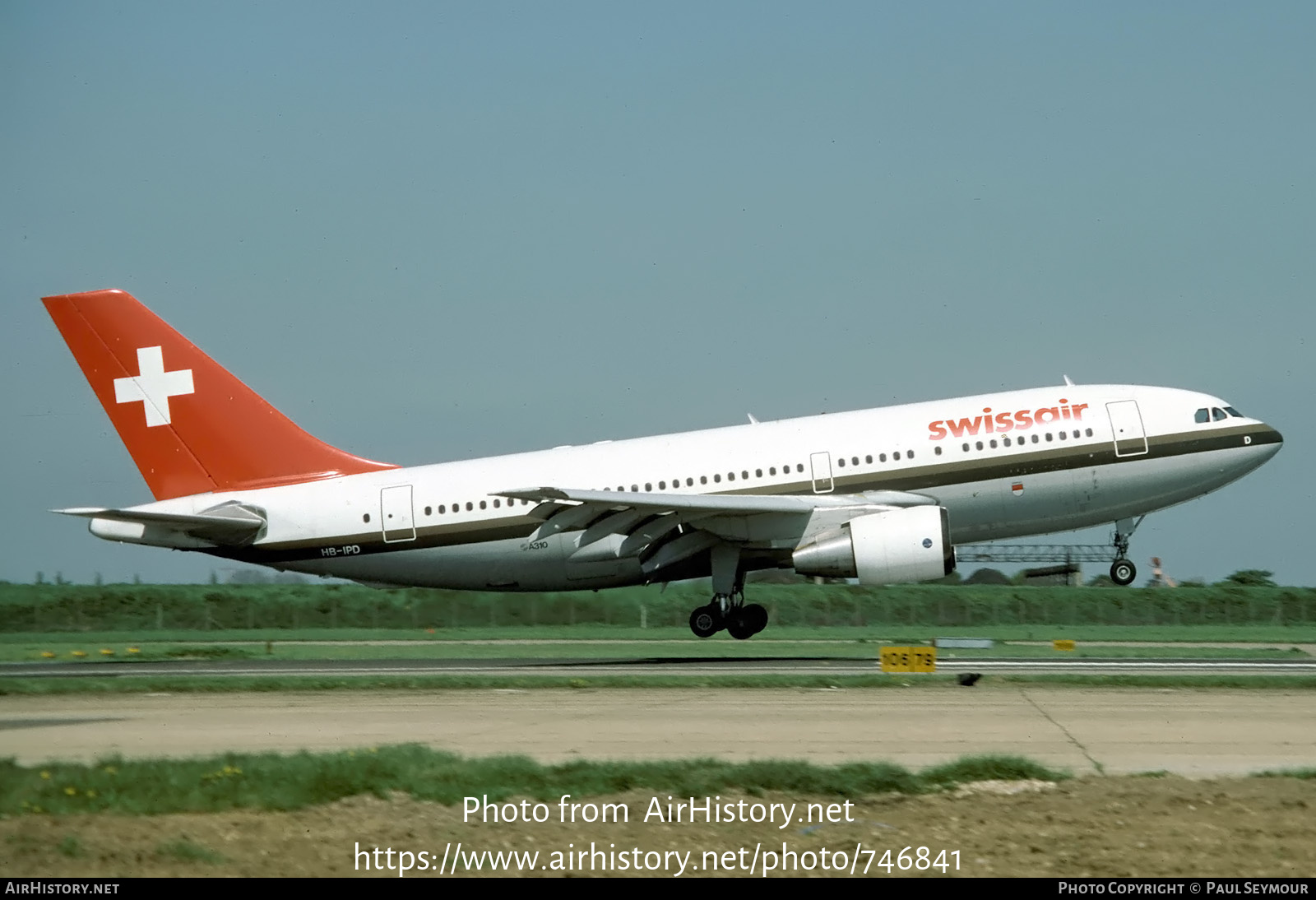 Aircraft Photo of HB-IPD | Airbus A310-221 | Swissair | AirHistory.net #746841