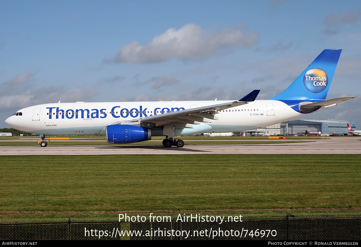 Aircraft Photo of G-TCXA | Airbus A330-243 | Thomas Cook Airlines | AirHistory.net #746970