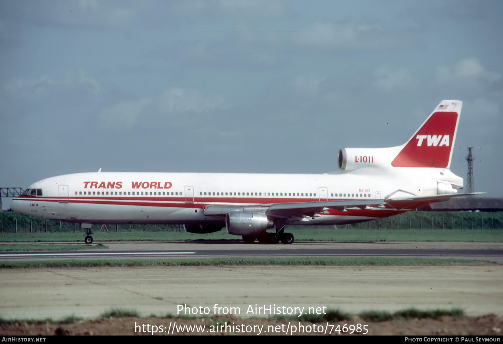 Aircraft Photo of N31019 | Lockheed L-1011-385-1 TriStar 50 | Trans World Airlines - TWA | AirHistory.net #746985