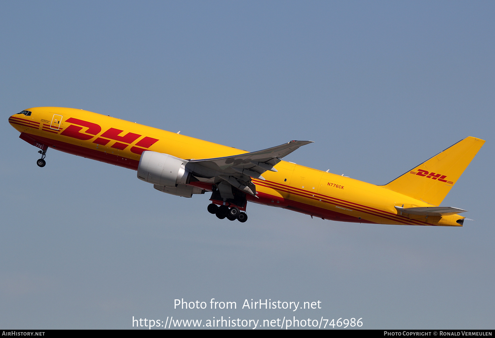 Aircraft Photo of N776CK | Boeing 777-F | DHL International | AirHistory.net #746986