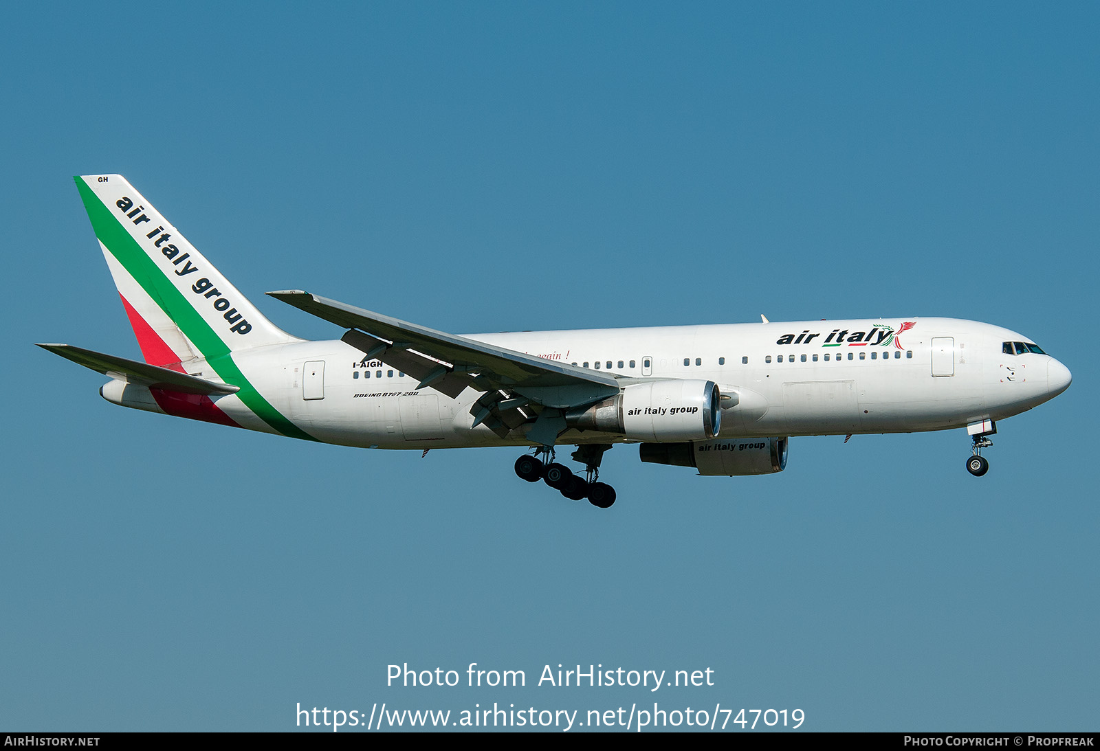 Aircraft Photo of I-AIGH | Boeing 767-23B/ER | Air Italy | AirHistory.net #747019