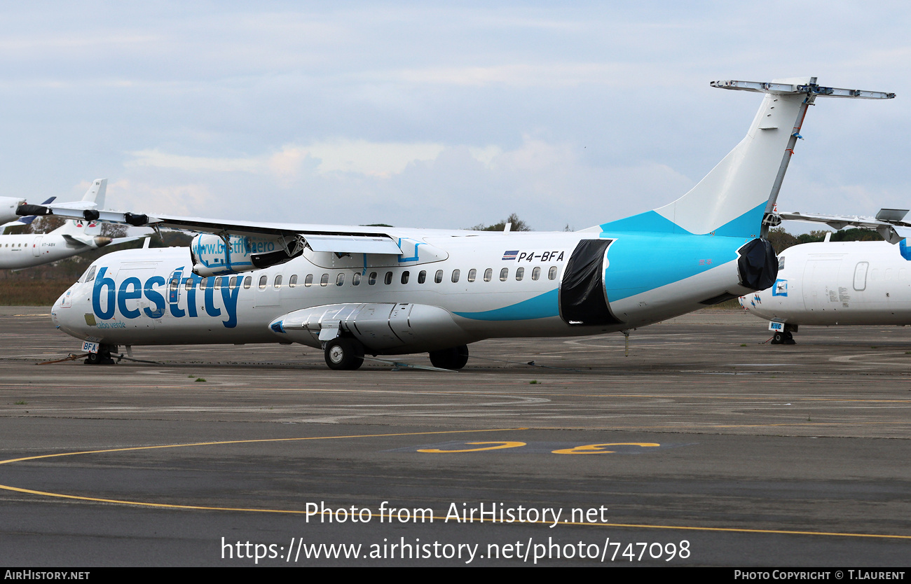 Aircraft Photo of P4-BFA | ATR ATR-72-600 (ATR-72-212A) | BestFly Cabo Verde | AirHistory.net #747098