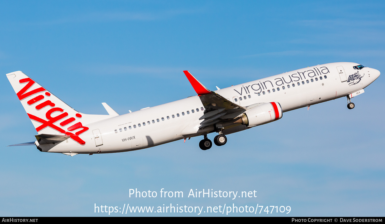 Aircraft Photo of VH-IWX | Boeing 737-8SA | Virgin Australia Airlines | AirHistory.net #747109