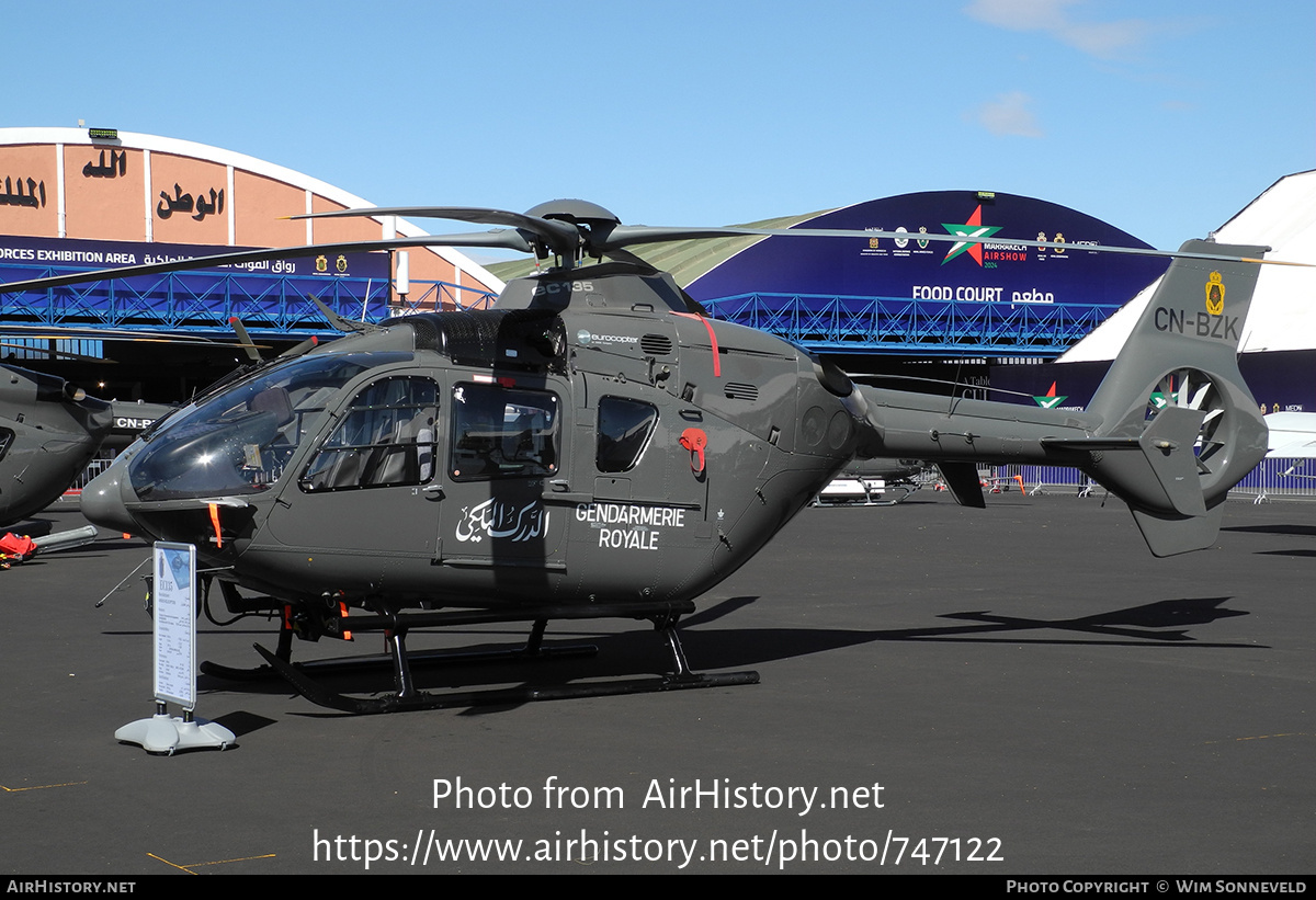 Aircraft Photo of CN-BZK | Eurocopter EC-135T-2+ | Morocco - Gendarmerie | AirHistory.net #747122