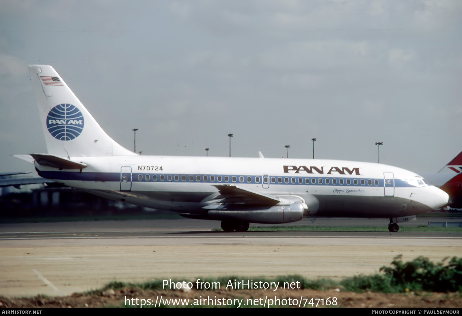 Aircraft Photo of N70724 | Boeing 737-297/Adv | Pan American World Airways - Pan Am | AirHistory.net #747168