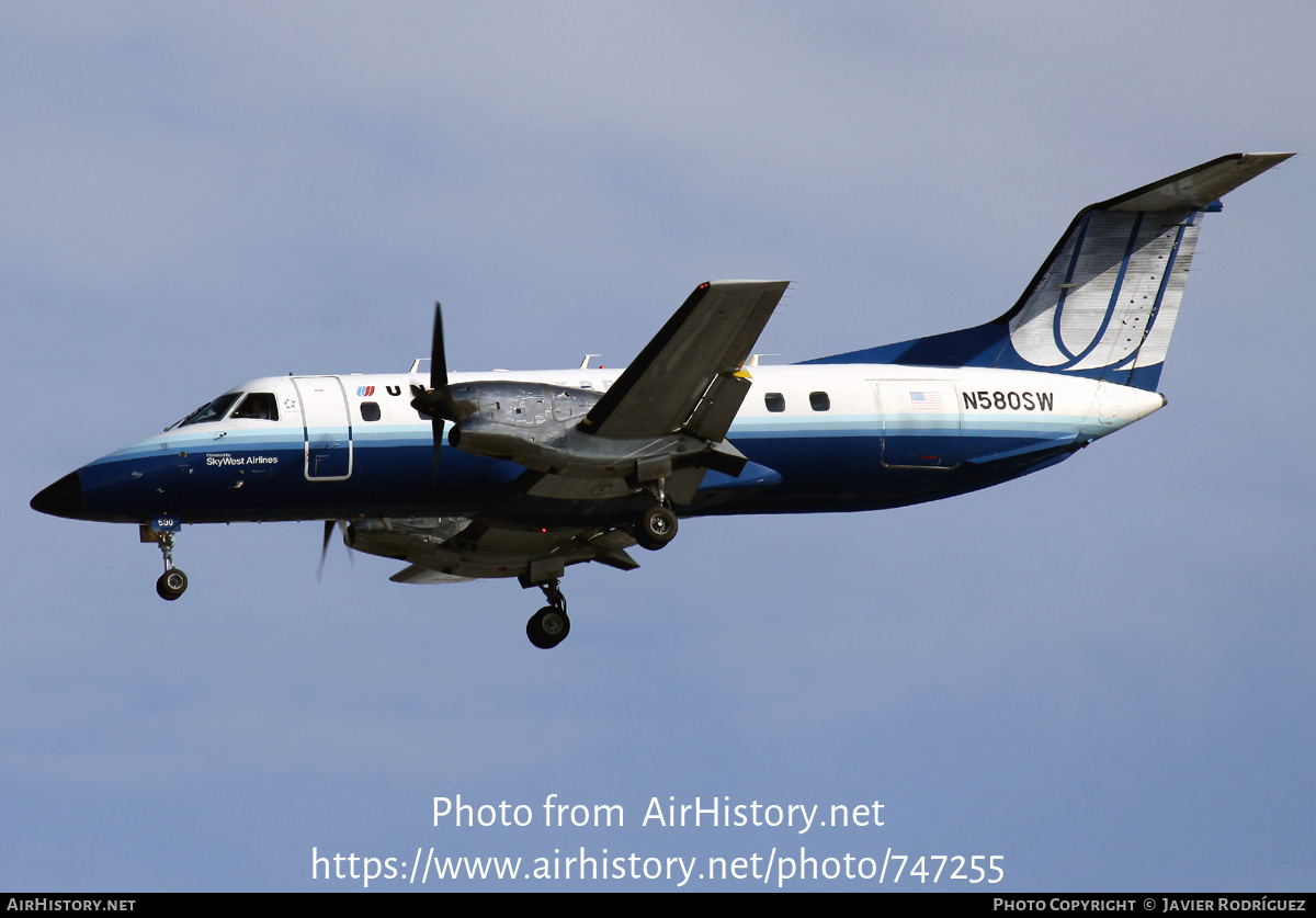 Aircraft Photo of N580SW | Embraer EMB-120ER Brasilia | United Express | AirHistory.net #747255