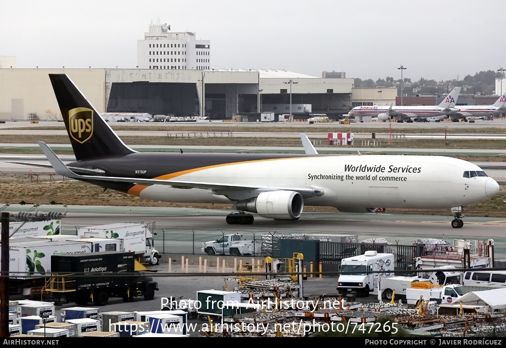 Aircraft Photo of N315UP | Boeing 767-34AF/ER | United Parcel Service - UPS | AirHistory.net #747265