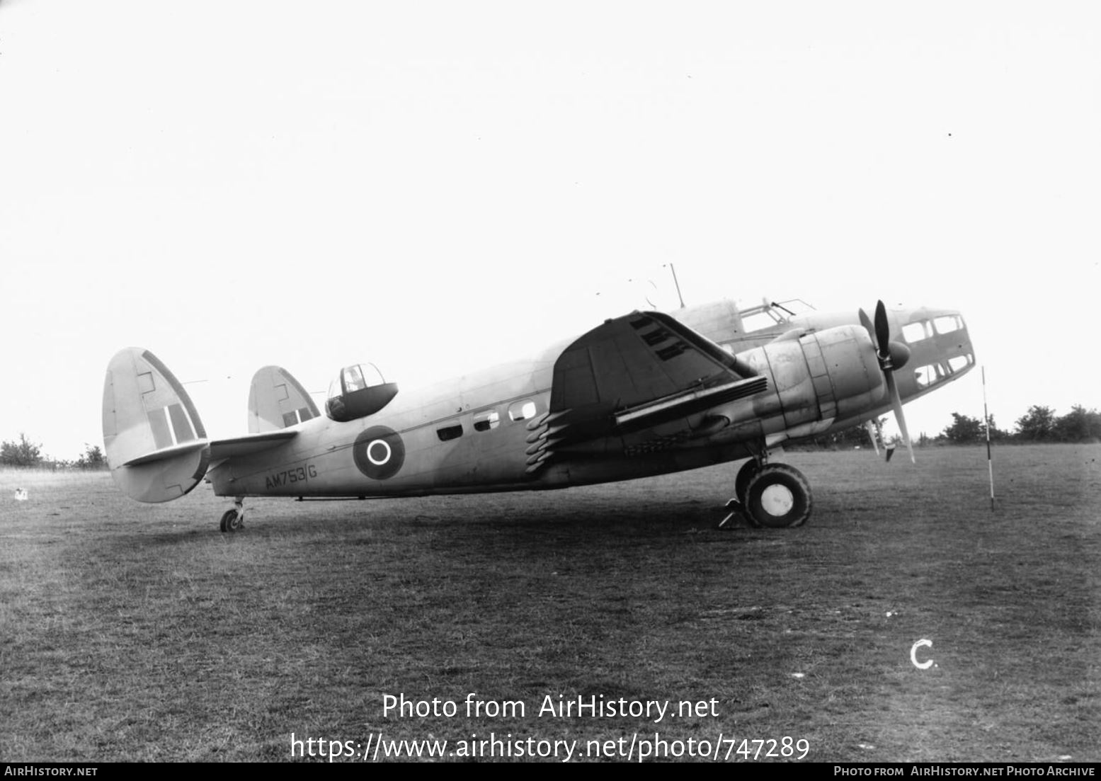 Aircraft Photo of AM753/G | Lockheed 414 Hudson Mk.V | UK - Air Force | AirHistory.net #747289