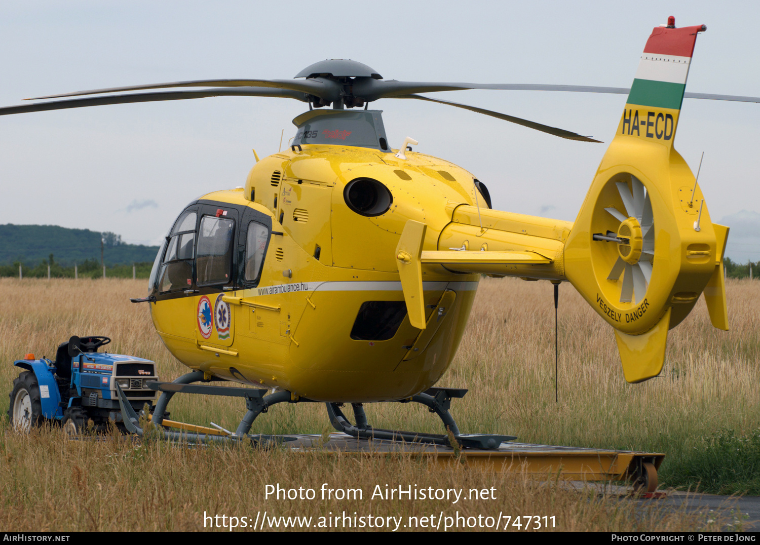 Aircraft Photo of HA-ECD | Eurocopter EC-135T-2 | Hungarian Air Rescue | AirHistory.net #747311