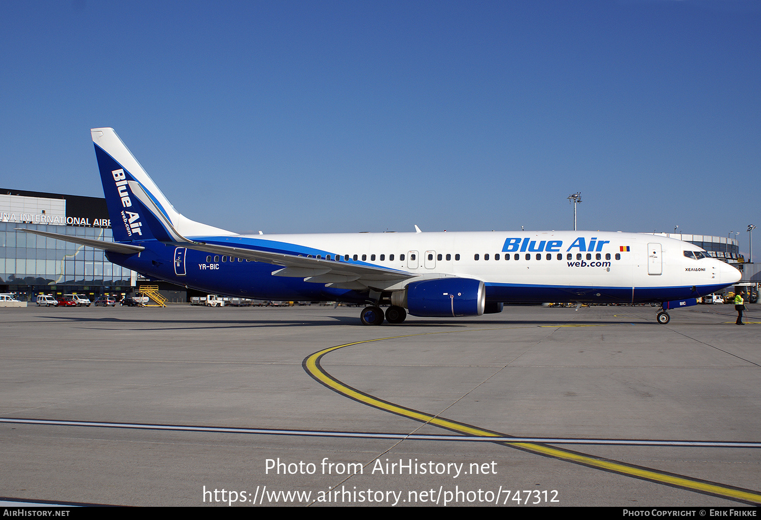 Aircraft Photo of YR-BIC | Boeing 737-8BK | Blue Air | AirHistory.net #747312