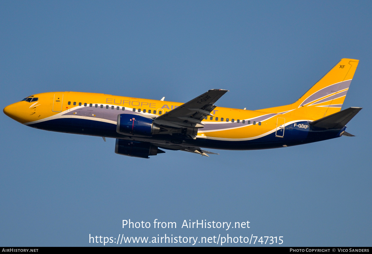 Aircraft Photo of F-GIXF | Boeing 737-3B3(QC) | Europe Airpost | AirHistory.net #747315