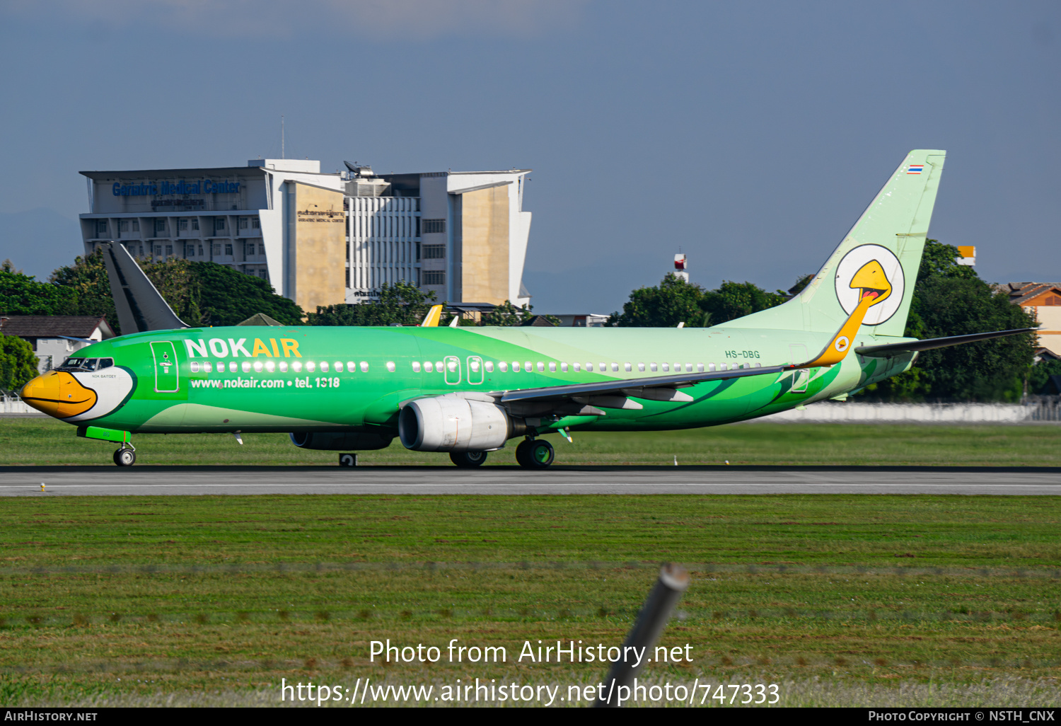 Aircraft Photo of HS-DBG | Boeing 737-8FH | Nok Air | AirHistory.net #747333