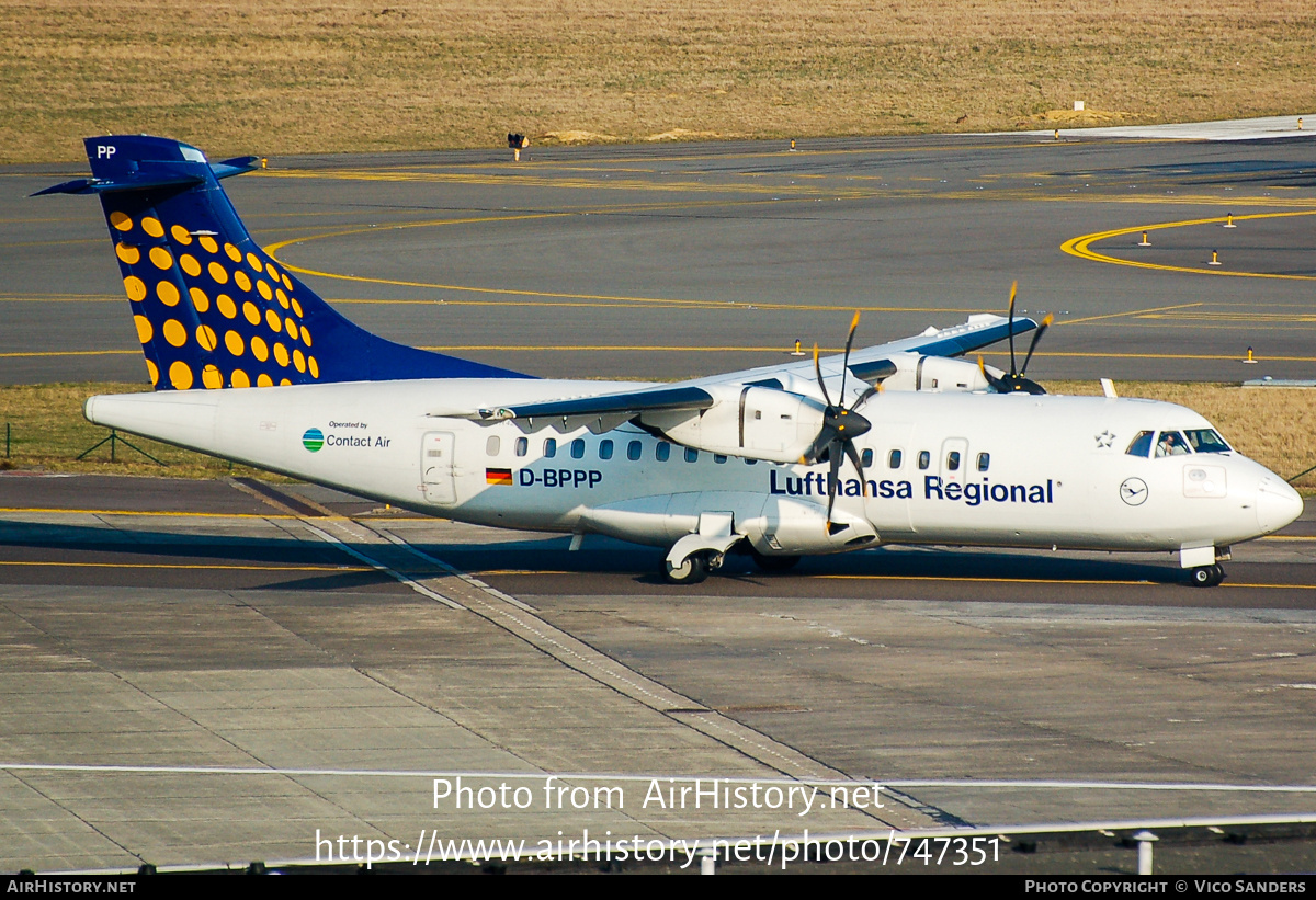 Aircraft Photo of D-BPPP | ATR ATR-42-500 | Lufthansa Regional | AirHistory.net #747351