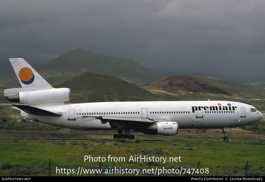 Aircraft Photo of OY-CNU | McDonnell Douglas DC-10-10 | Premiair | AirHistory.net #747408