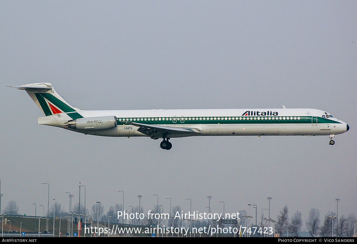 Aircraft Photo of I-DATG | McDonnell Douglas MD-82 (DC-9-82) | Alitalia | AirHistory.net #747423