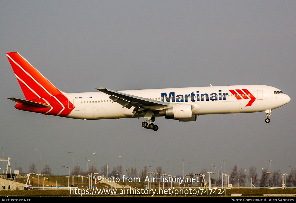 Aircraft Photo of PH-MCG | Boeing 767-31A/ER | Martinair | AirHistory.net #747424