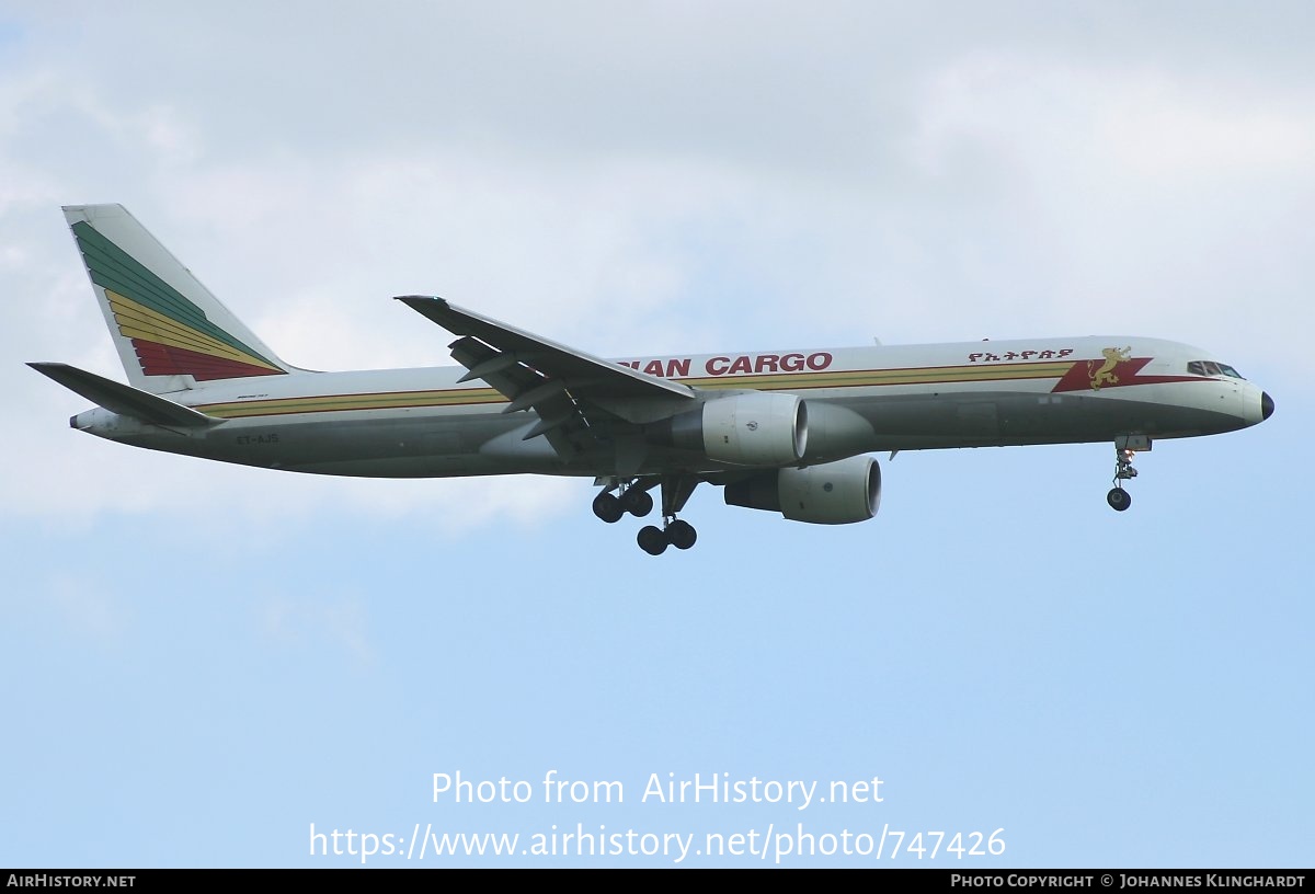 Aircraft Photo of ET-AJS | Boeing 757-260PF | Ethiopian Airlines Cargo | AirHistory.net #747426