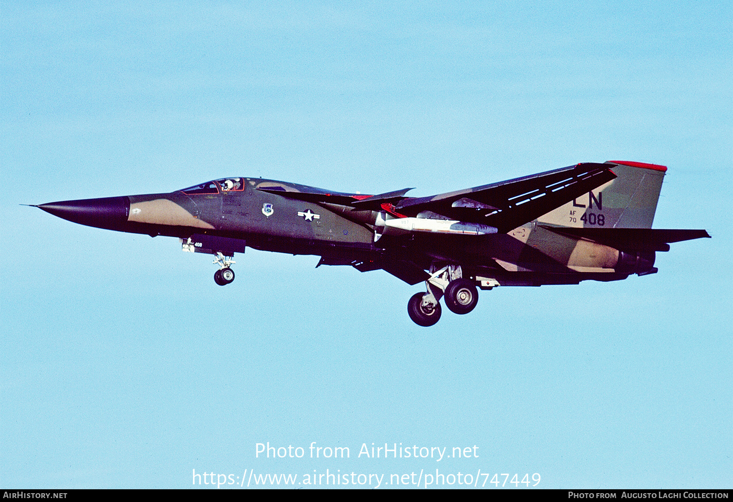 Aircraft Photo of 70-2408 / AF70-408 | General Dynamics F-111F Aardvark | USA - Air Force | AirHistory.net #747449