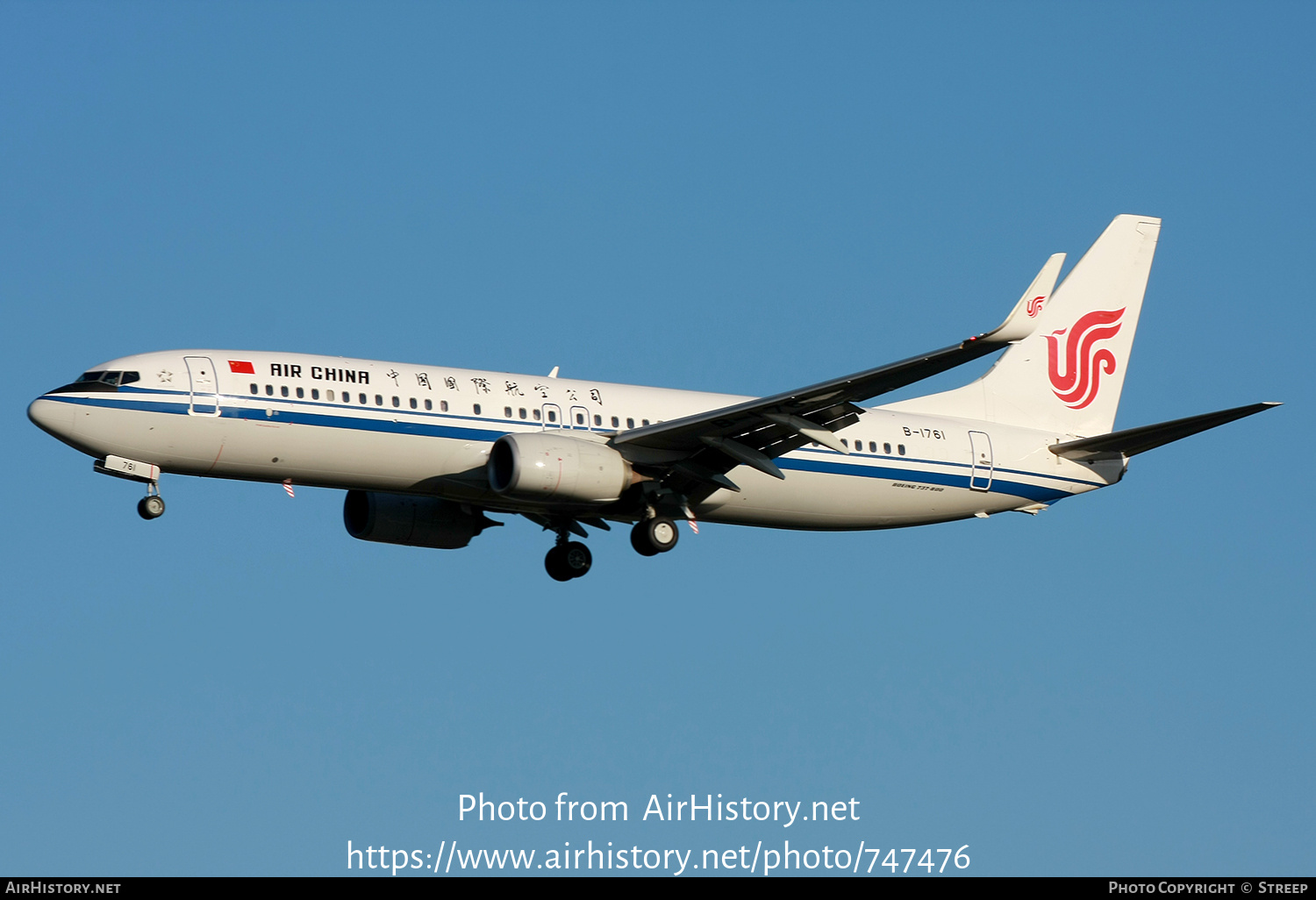 Aircraft Photo of B-1761 | Boeing 737-89L | Air China | AirHistory.net #747476