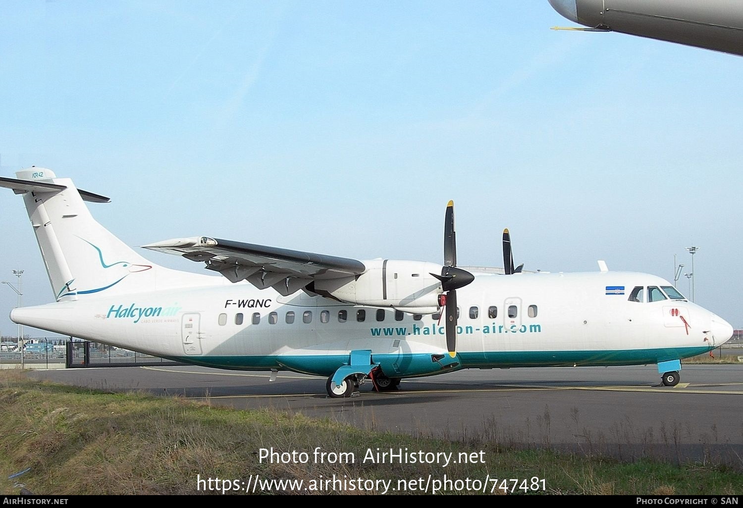 Aircraft Photo of F-WQNC | ATR ATR-42-300 | Halcyon Air - Cabo Verde Airways | AirHistory.net #747481