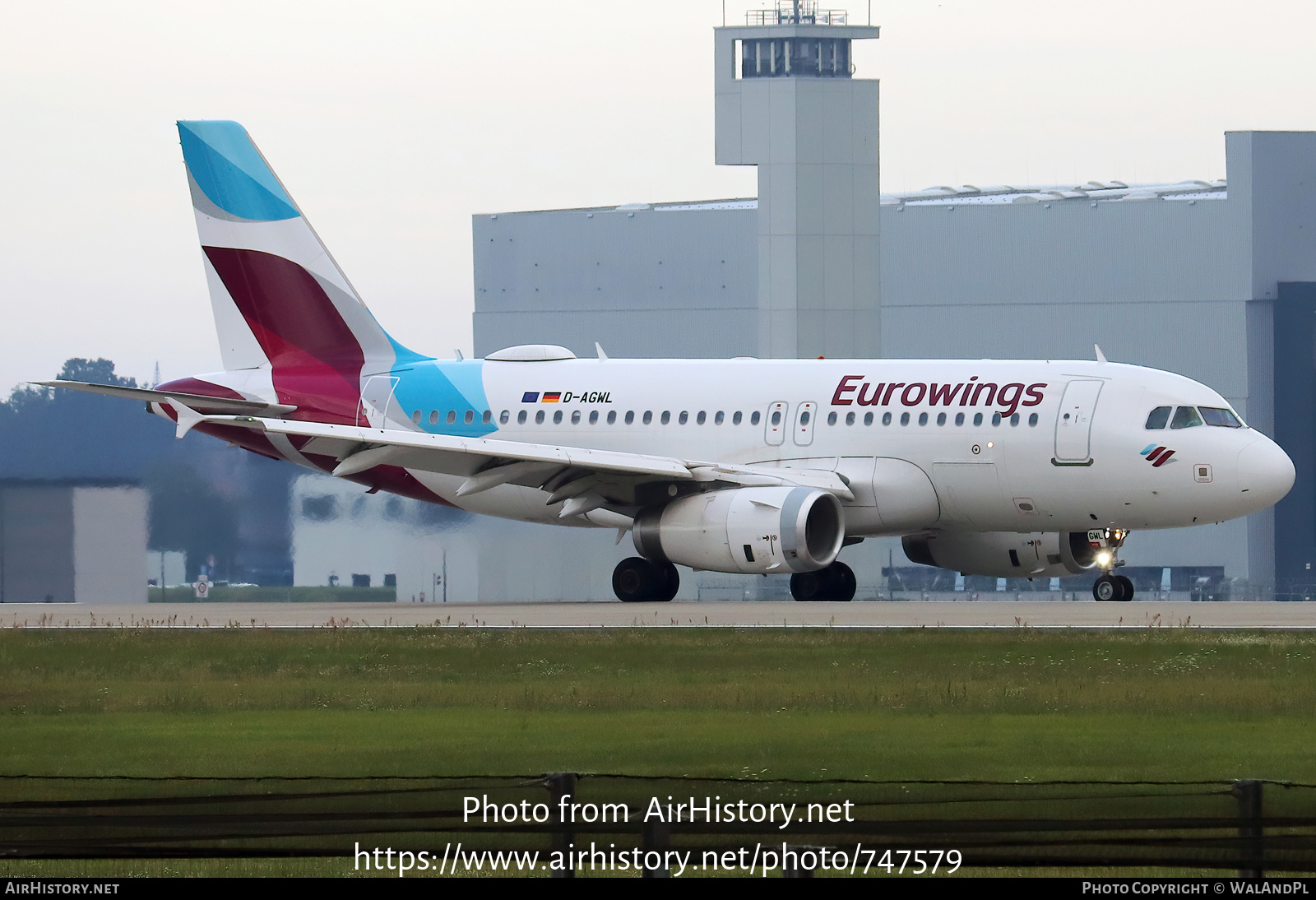 Aircraft Photo of D-AGWL | Airbus A319-132 | Eurowings | AirHistory.net #747579