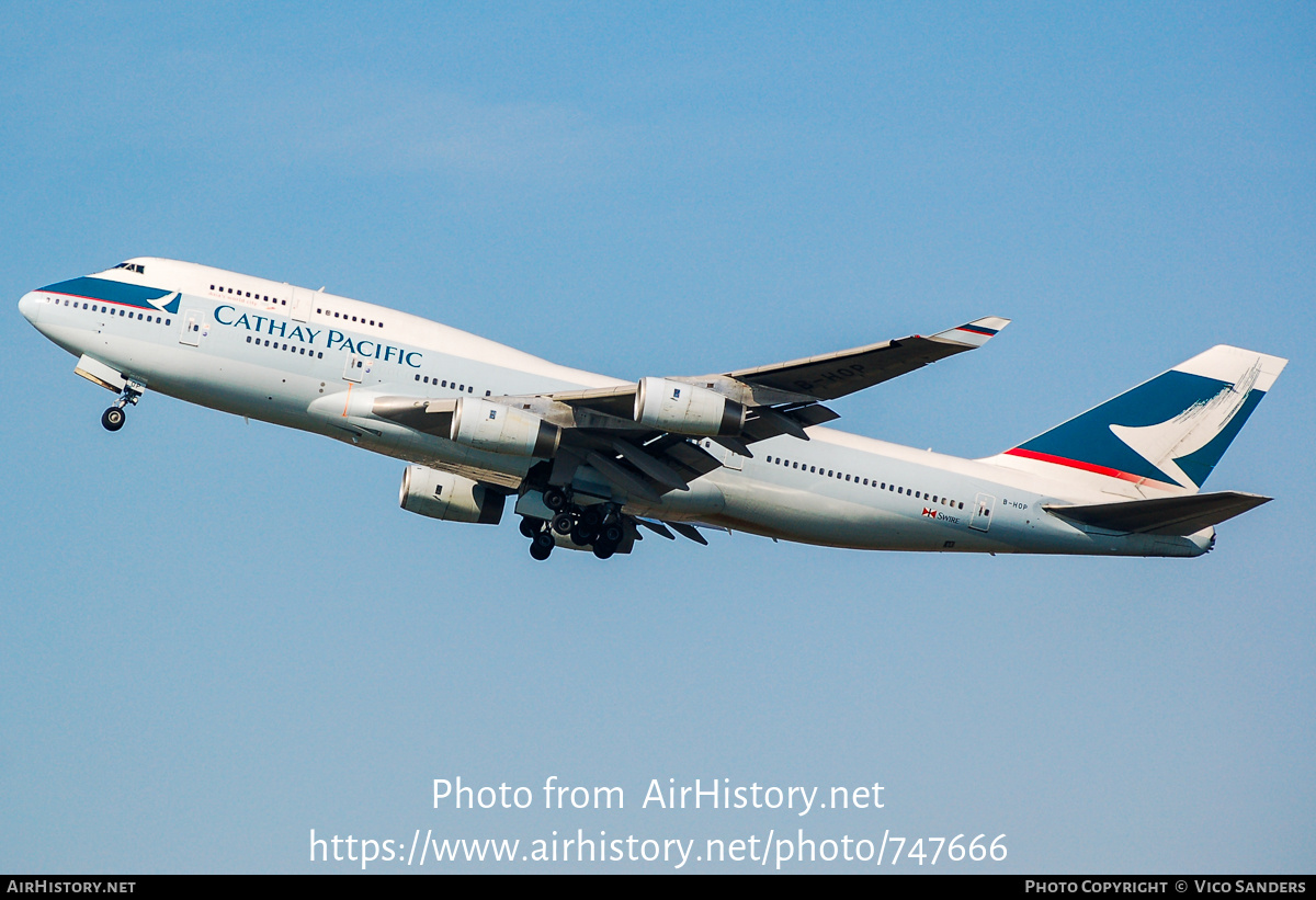 Aircraft Photo of B-HOP | Boeing 747-467 | Cathay Pacific Airways | AirHistory.net #747666