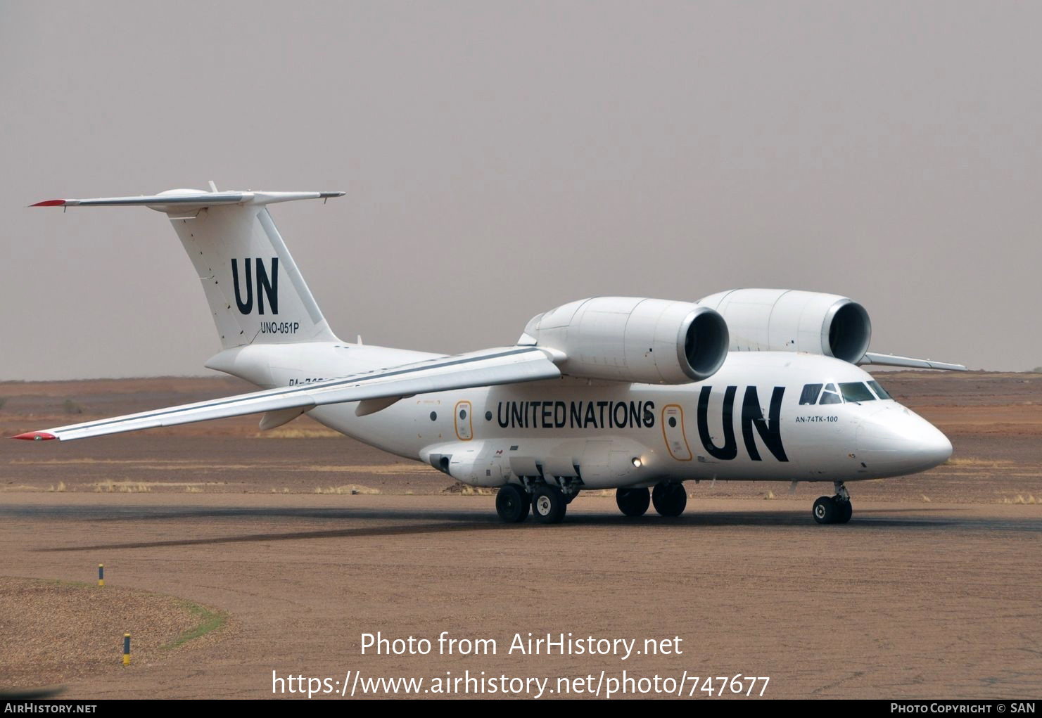 Aircraft Photo of RA-74035 | Antonov An-74TK-100 | United Nations | AirHistory.net #747677