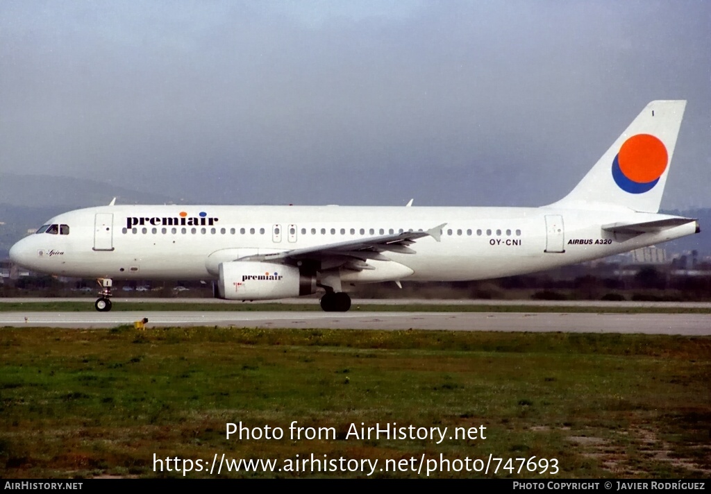 Aircraft Photo of OY-CNI | Airbus A320-231 | Premiair | AirHistory.net #747693