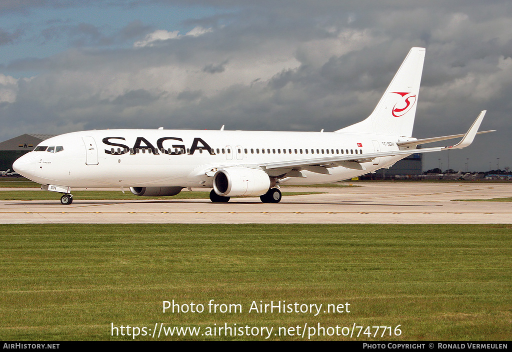 Aircraft Photo of TC-SGH | Boeing 737-86J | Saga Airlines | AirHistory.net #747716