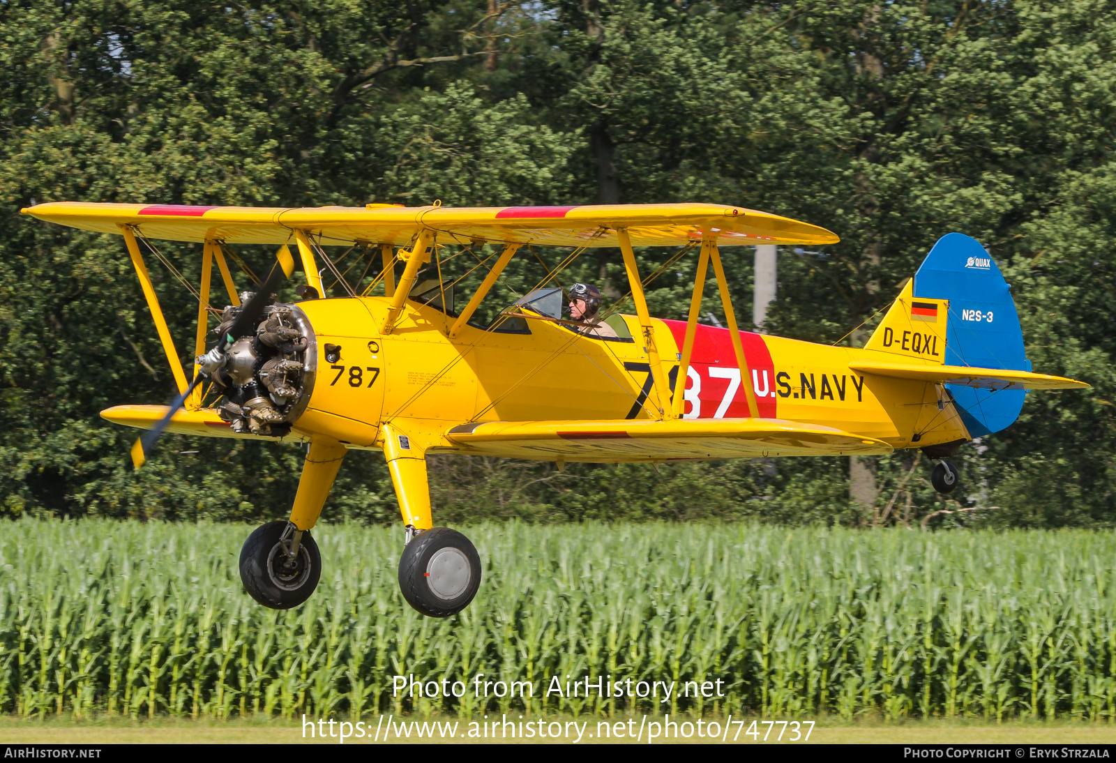 Aircraft Photo of D-EQXL / N56457 / 4317 | Stearman PT-17 Kaydet (A75N1) | USA - Navy | AirHistory.net #747737