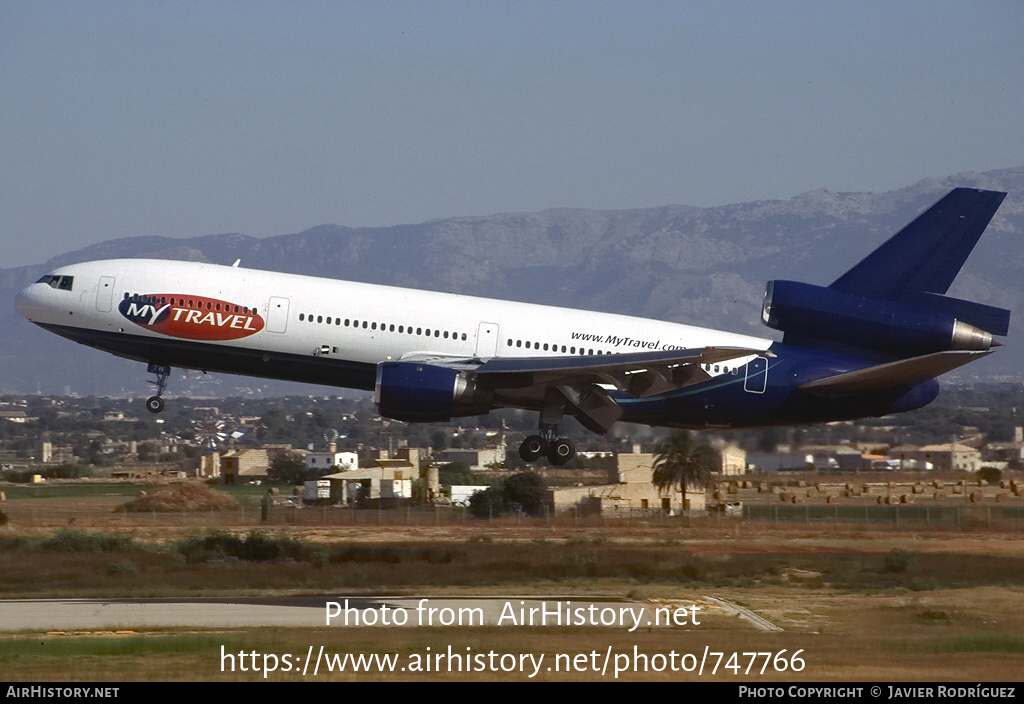 Aircraft Photo of G-TDTW | McDonnell Douglas DC-10-10 | MyTravel Airways | AirHistory.net #747766