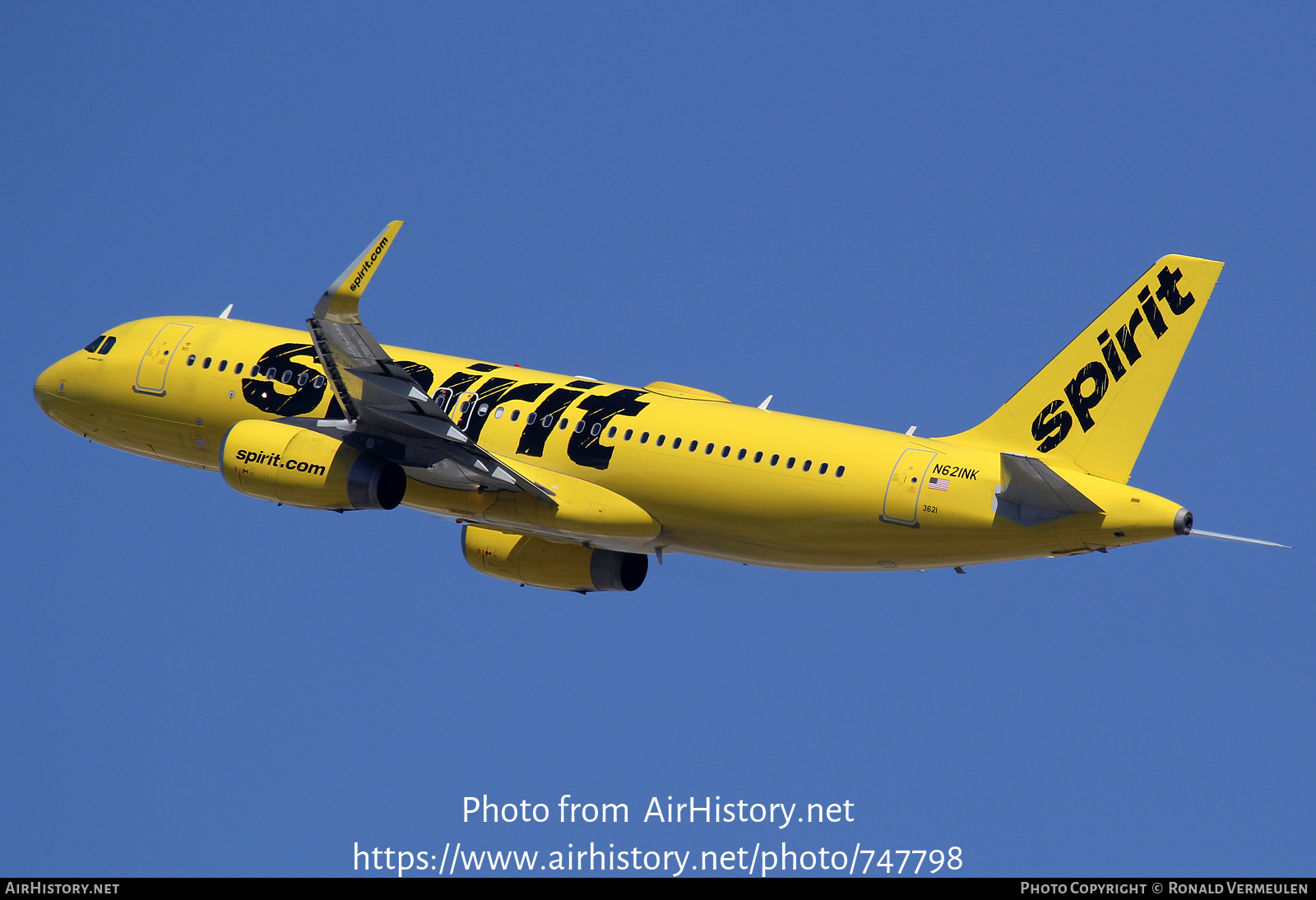 Aircraft Photo of N621NK | Airbus A320-232 | Spirit Airlines | AirHistory.net #747798