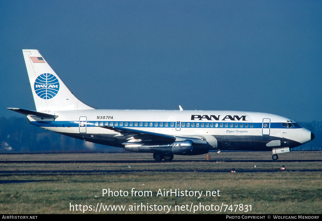 Aircraft Photo of N387PA | Boeing 737-296/Adv | Pan American World Airways - Pan Am | AirHistory.net #747831