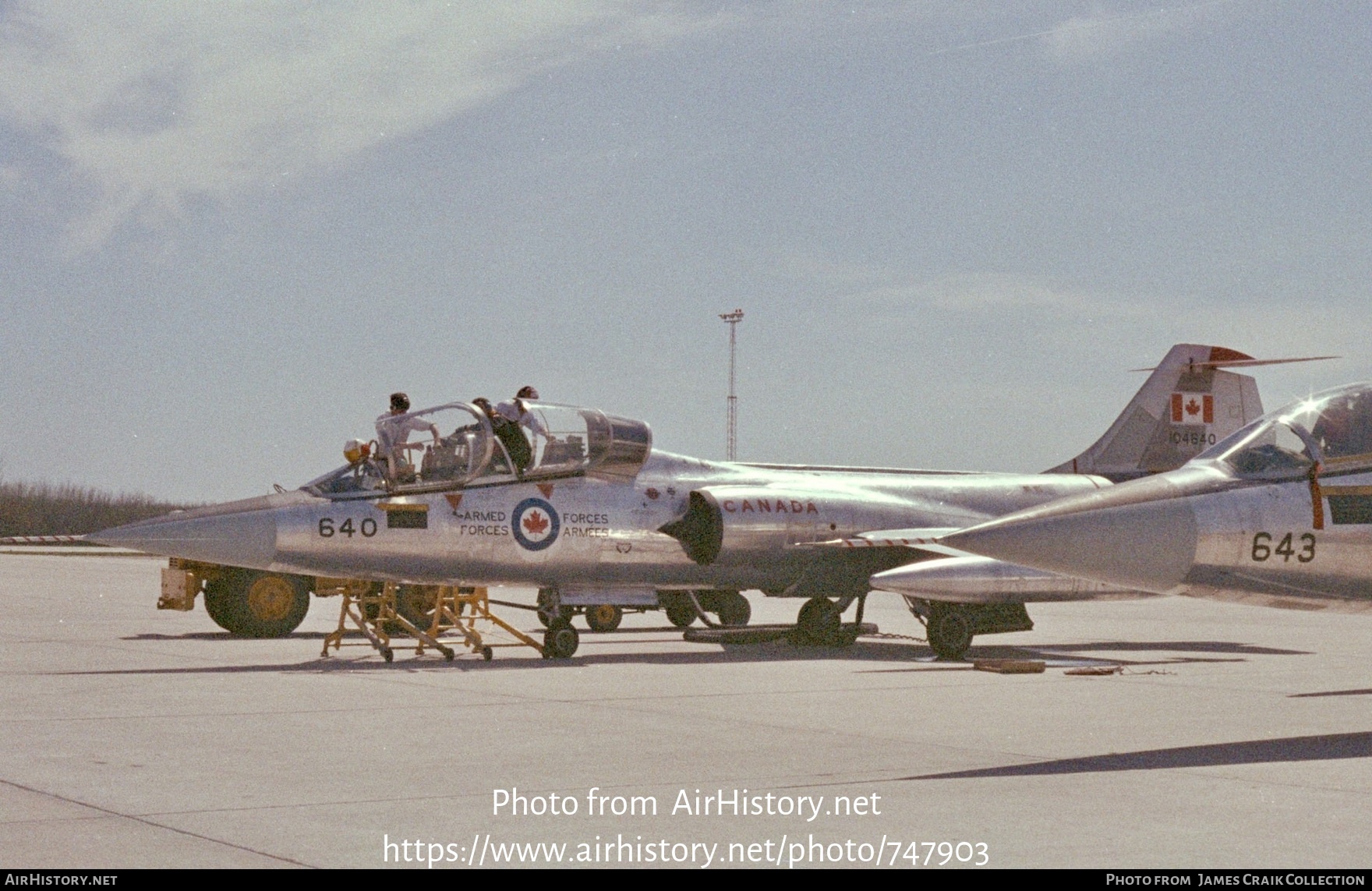 Aircraft Photo of 104640 | Lockheed CF-104D Starfighter Mk.1 | Canada - Air Force | AirHistory.net #747903