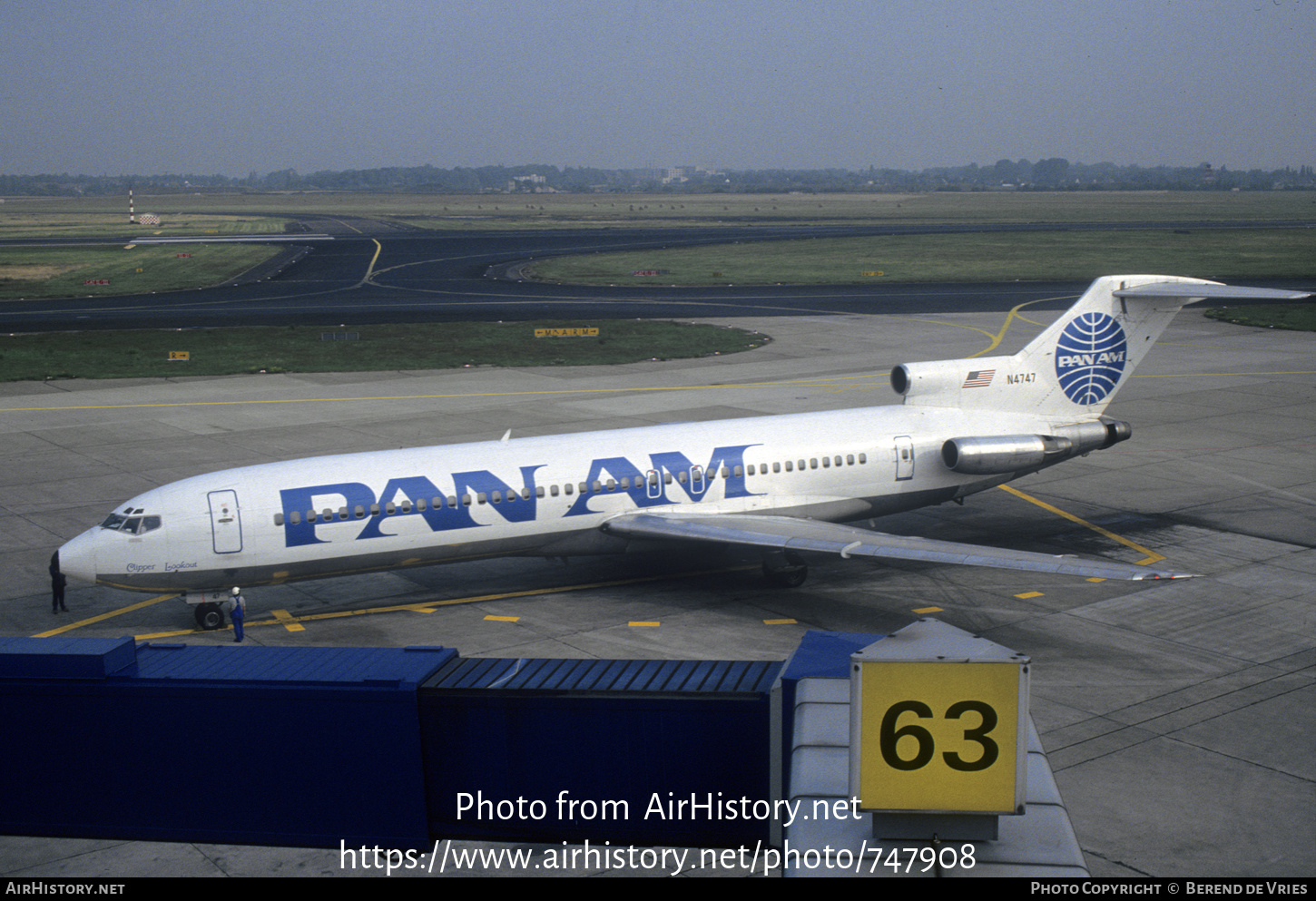 Aircraft Photo of N4747 | Boeing 727-235 | Pan American World Airways - Pan Am | AirHistory.net #747908