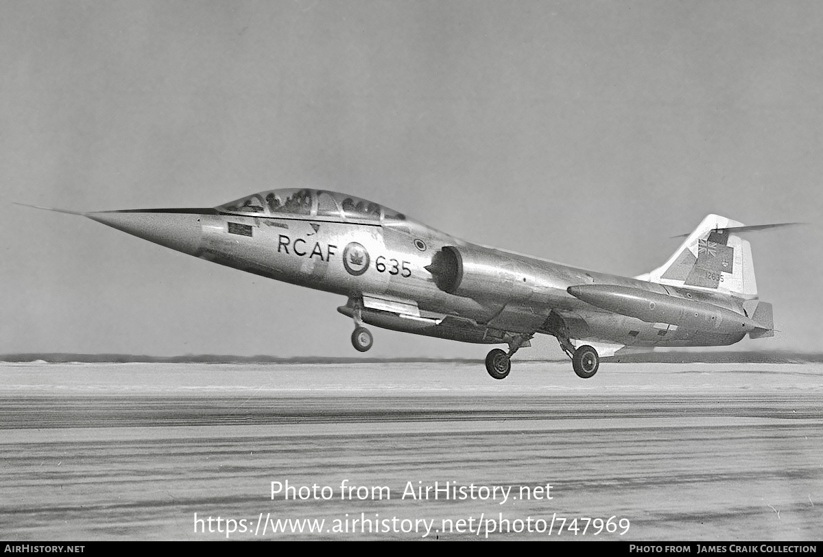 Aircraft Photo of 12635 | Lockheed CF-104D Starfighter Mk.1 | Canada - Air Force | AirHistory.net #747969