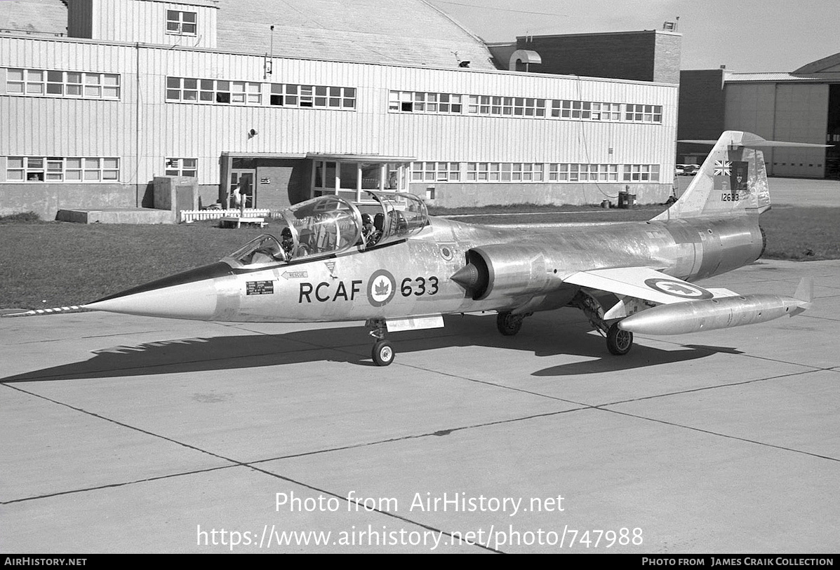 Aircraft Photo of 12633 | Lockheed CF-104D Starfighter Mk.1 | Canada - Air Force | AirHistory.net #747988