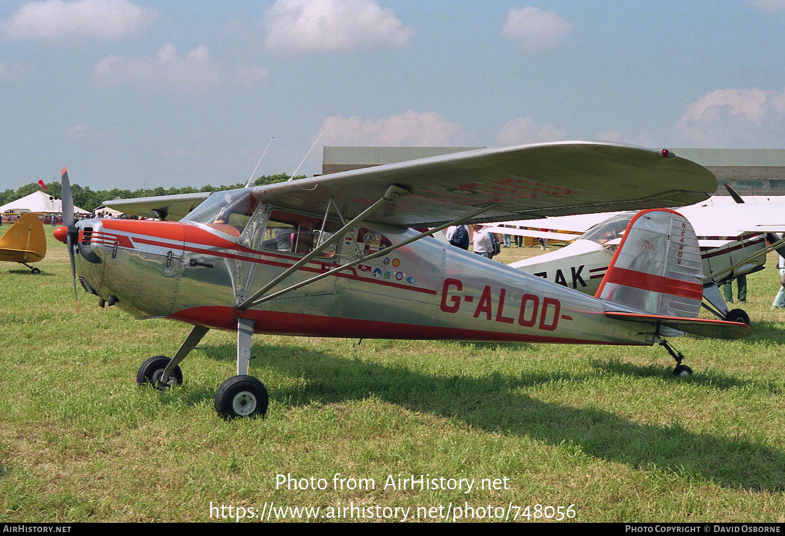 Aircraft Photo of G-ALOD / N2440V | Cessna 140 | AirHistory.net #748056