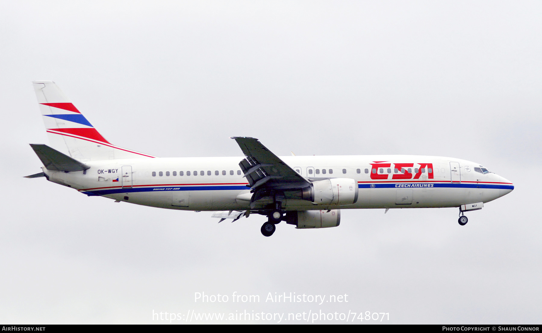 Aircraft Photo of OK-WGY | Boeing 737-436 | ČSA - Czech Airlines | AirHistory.net #748071