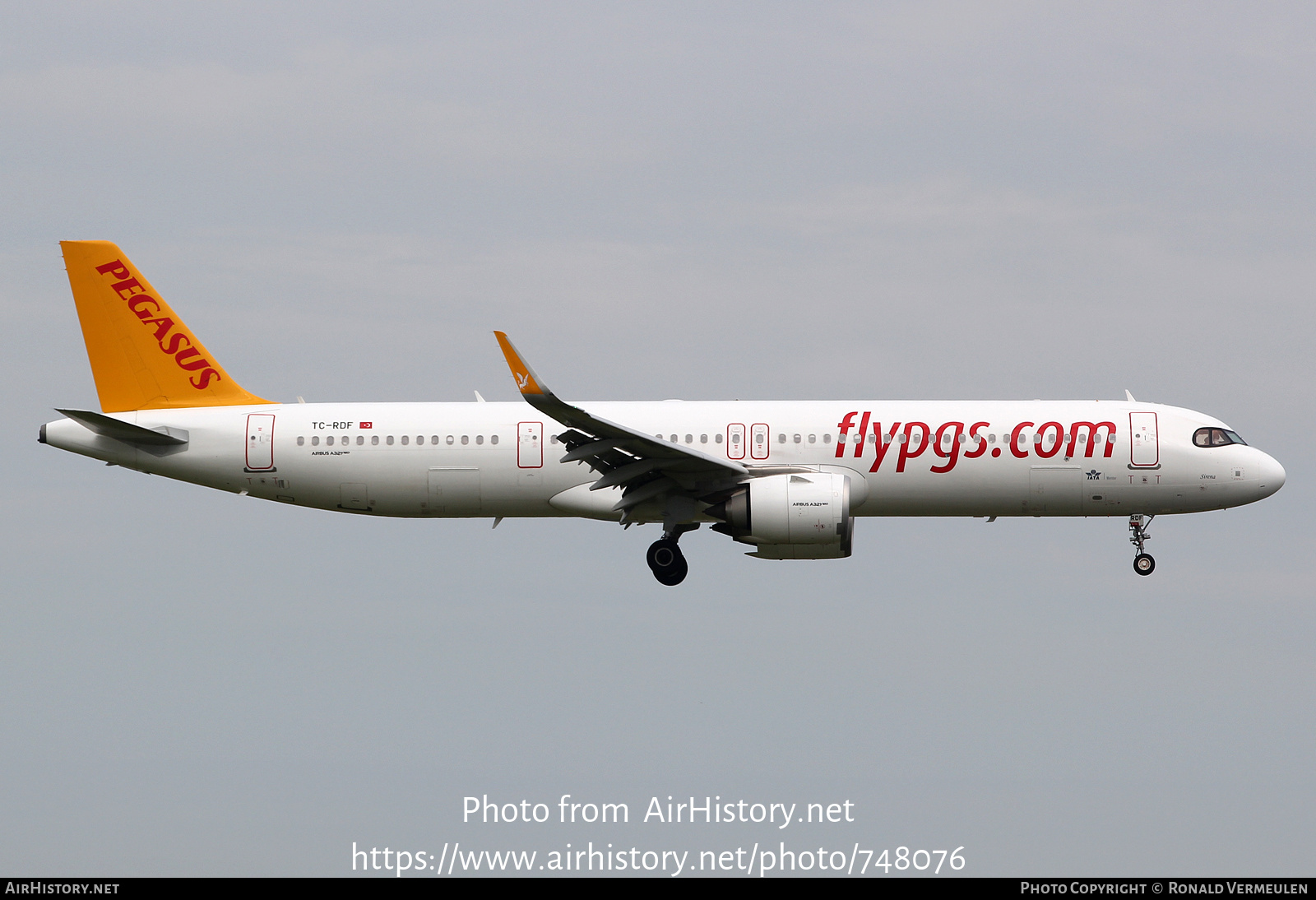 Aircraft Photo of TC-RDF | Airbus A321-251NX | Pegasus Airlines | AirHistory.net #748076