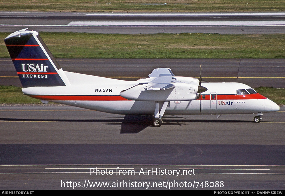 Aircraft Photo of N812AW | De Havilland Canada DHC-8-102A Dash 8 | USAir Express | AirHistory.net #748088