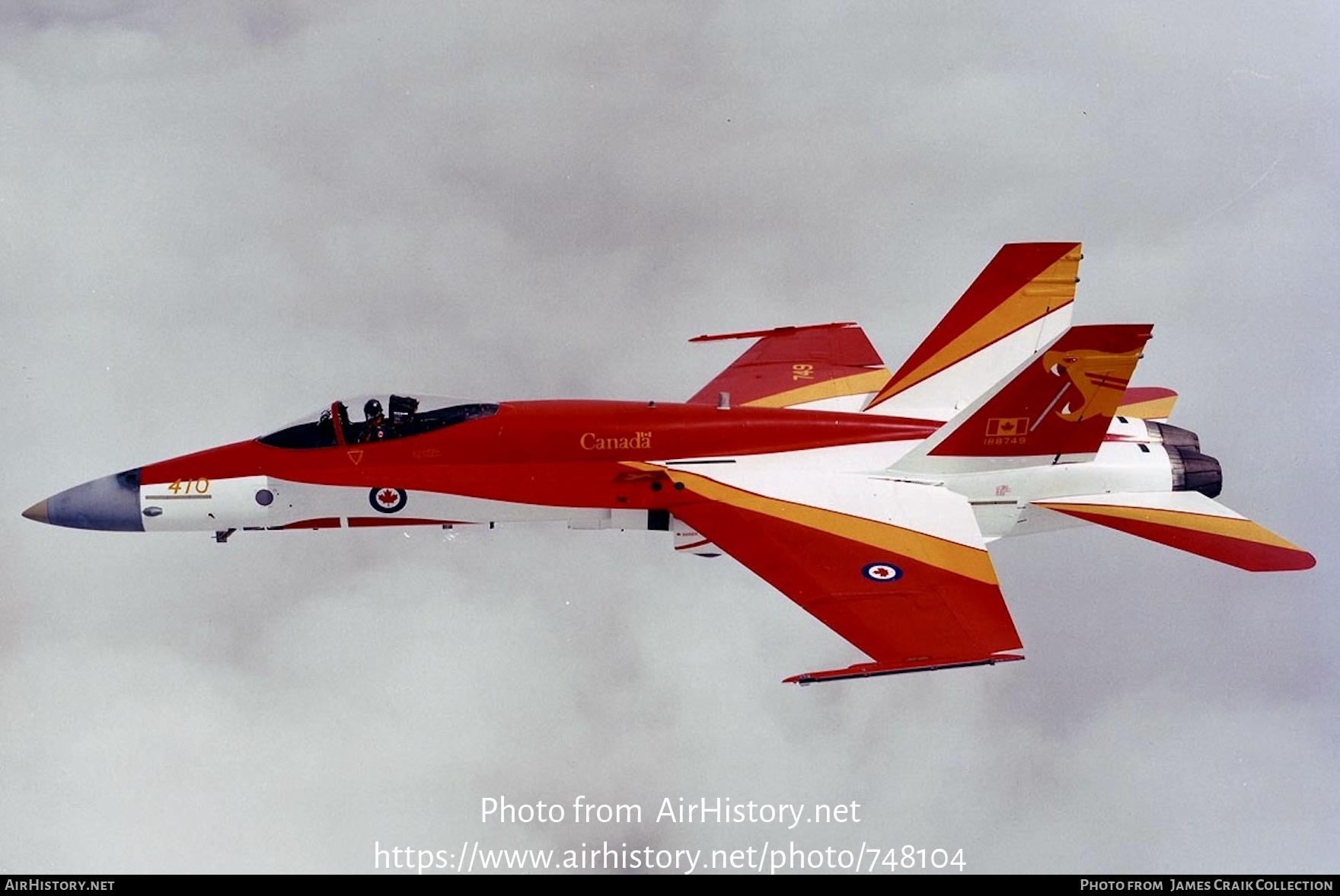 Aircraft Photo of 188749 | McDonnell Douglas CF-188 Hornet | Canada - Air Force | AirHistory.net #748104