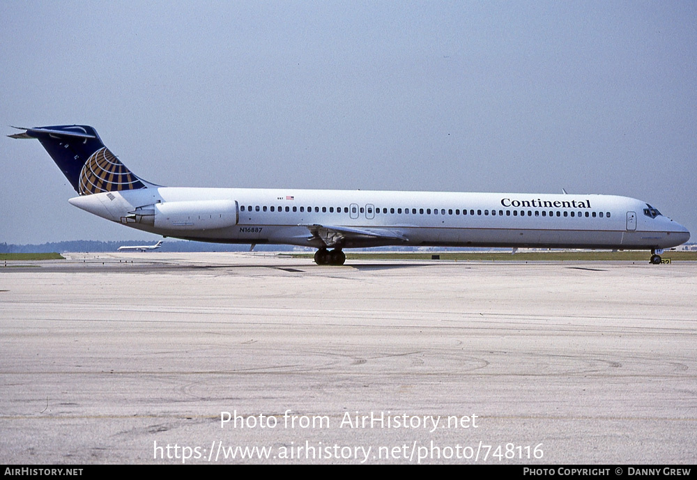 Aircraft Photo of N16887 | McDonnell Douglas MD-82 (DC-9-82) | Continental Airlines | AirHistory.net #748116