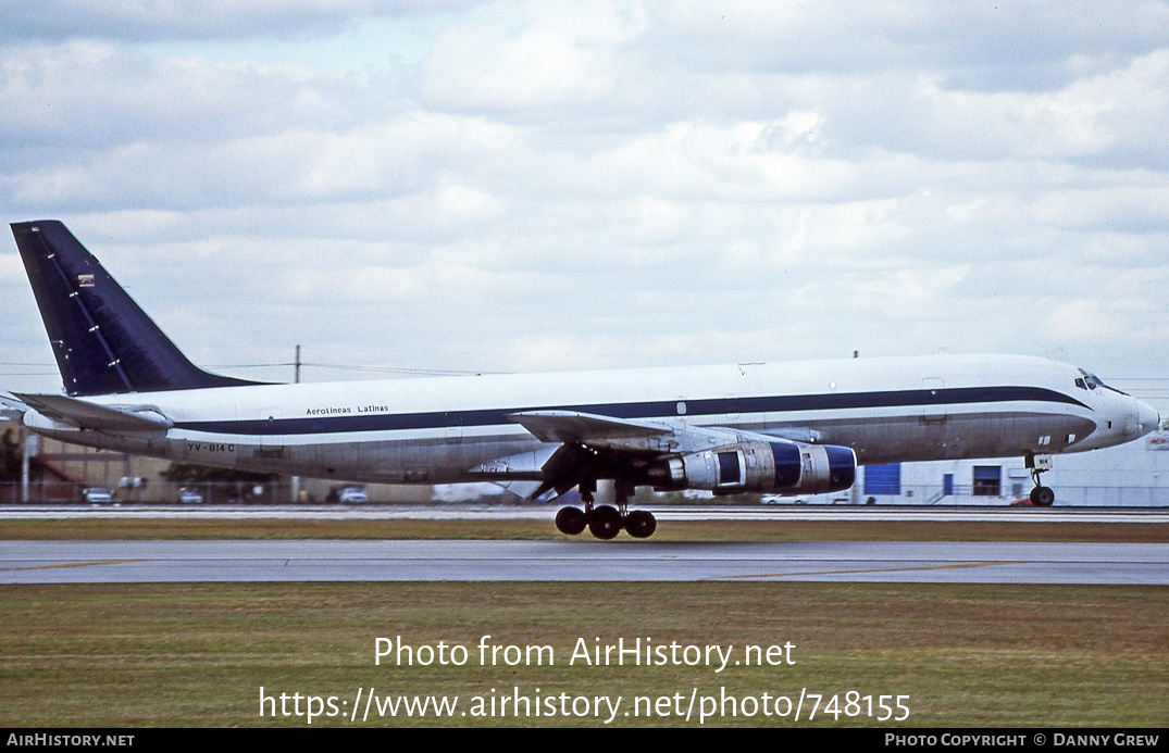 Aircraft Photo of YV-814C | Douglas DC-8-54(F) | Aerolíneas Latinas | AirHistory.net #748155