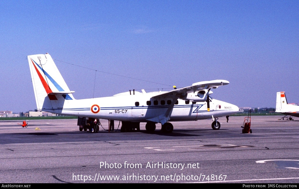 Aircraft Photo of 603 | De Havilland Canada DHC-6-300 Twin Otter | France - Air Force | AirHistory.net #748167